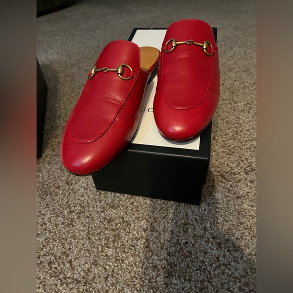 Red Leather Loafers - Picture 1 of 1